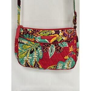 Vera Bradley Little Crossbody in Rumba Pink,‎ Blue, Yellow, Purple